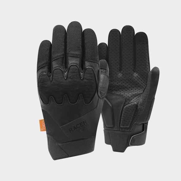 gant été moto cuir textile