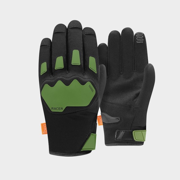 Chiusura in velcro per guanti da moto leggeri