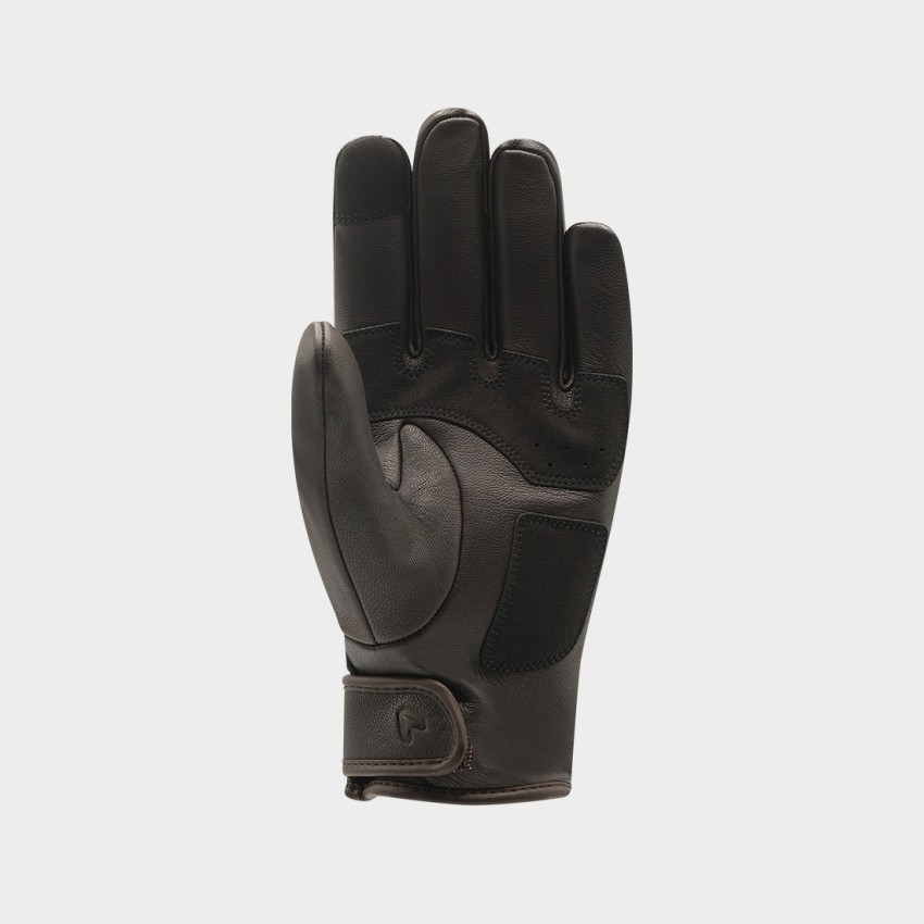 MAYFIELD EVO - Paume, gants moto été en cuir marron