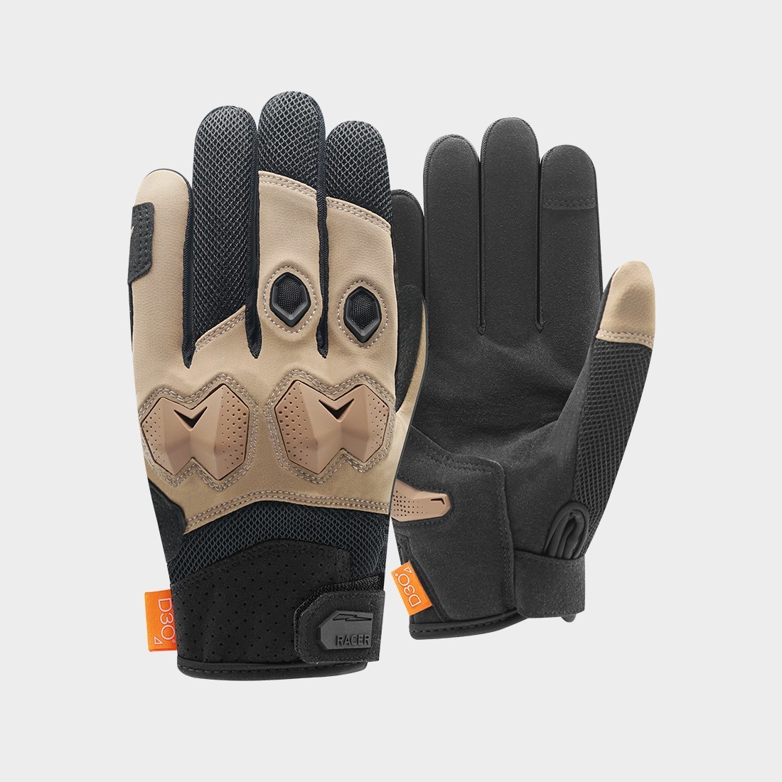 RACER1927® - BLOCKS - Men's summer motorbike gloves