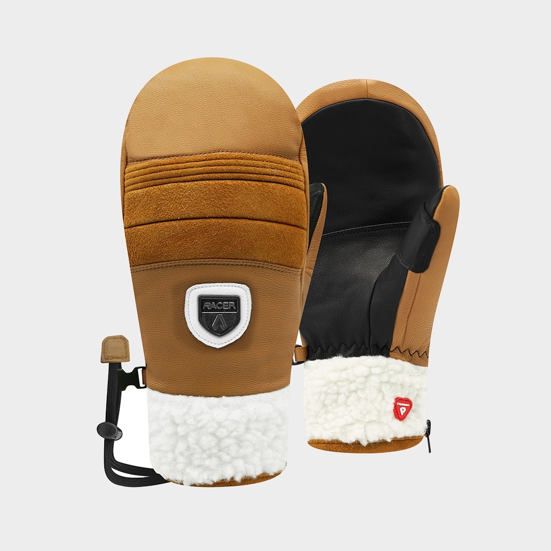 90 Leather mitt 2 - Moufles ski cuir et Primaloft | RACER 1927