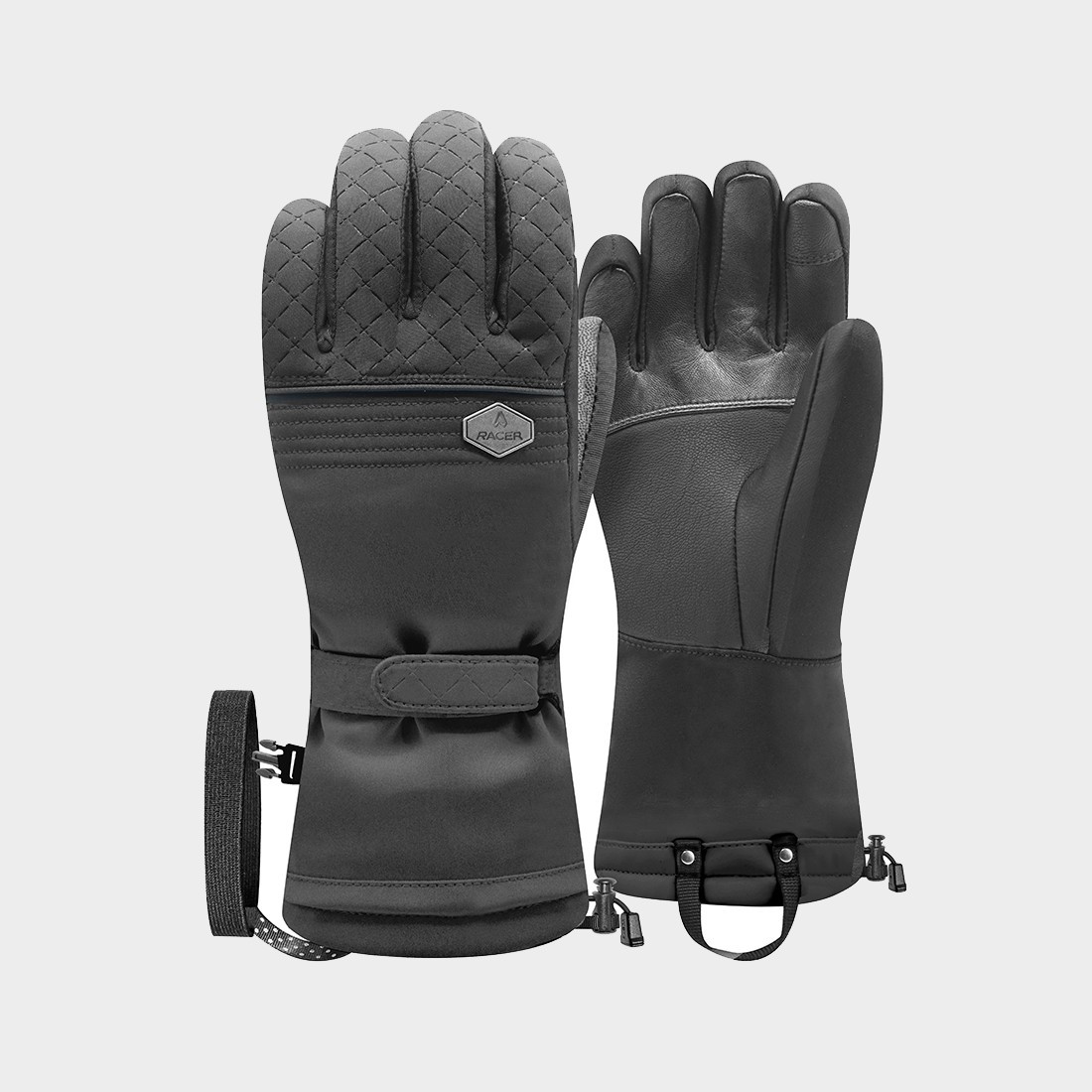 Gsnow 5 - Gants ski femme élégants en cuir agneau | RACER 1927