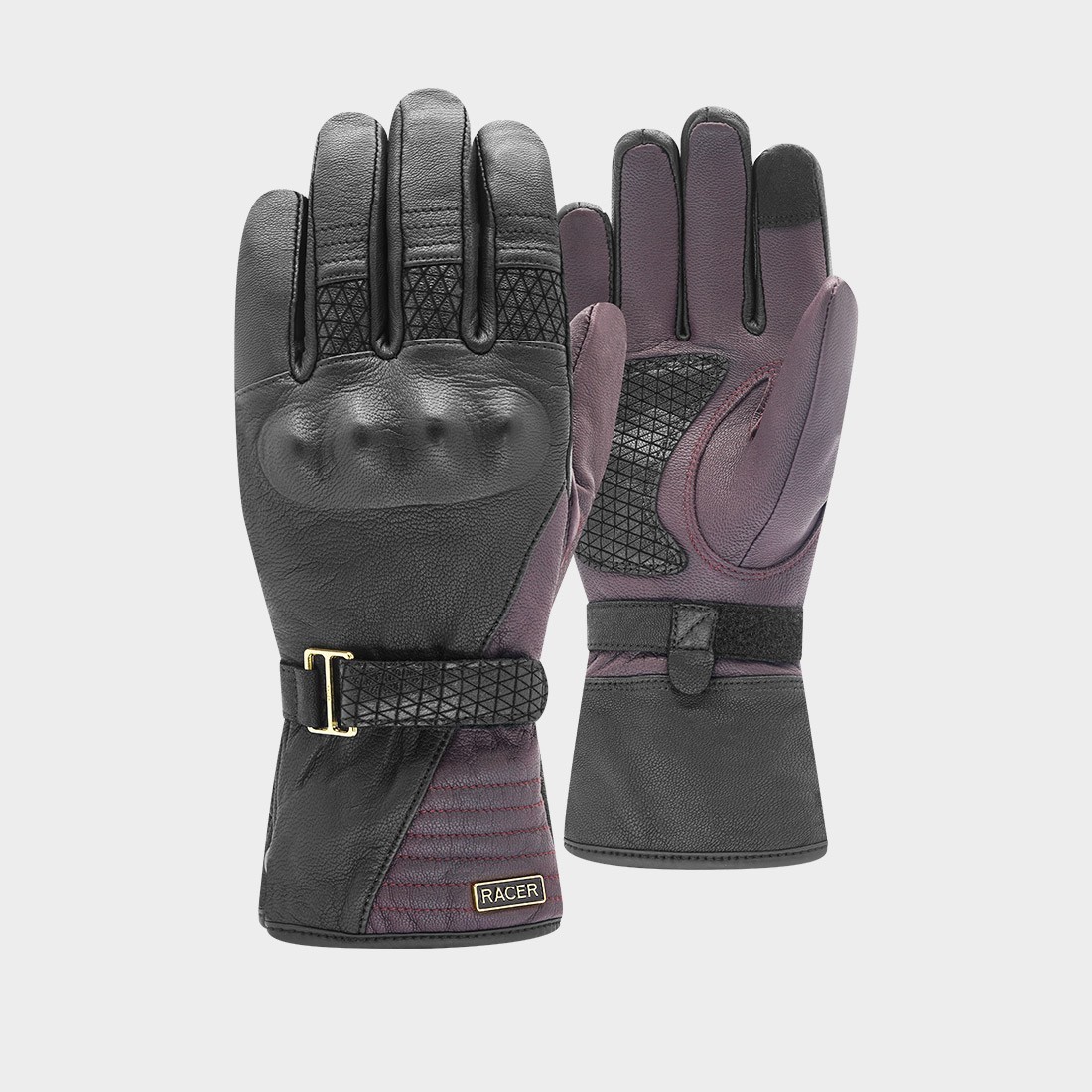 Bella winter 3 - Gants moto hiver femme en cuir | RACER 1927