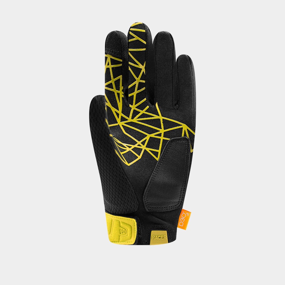 Pad cuir paume gant moto mesh grip silicone