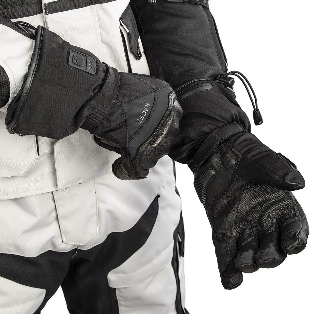 Heat 5 - Gants chauffants moto hiver étanches CE | RACER 1927