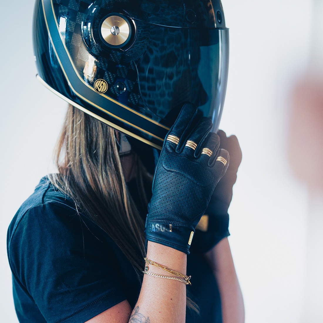SHIRLEY GASOLINE - Women's summer motorcycle gloves