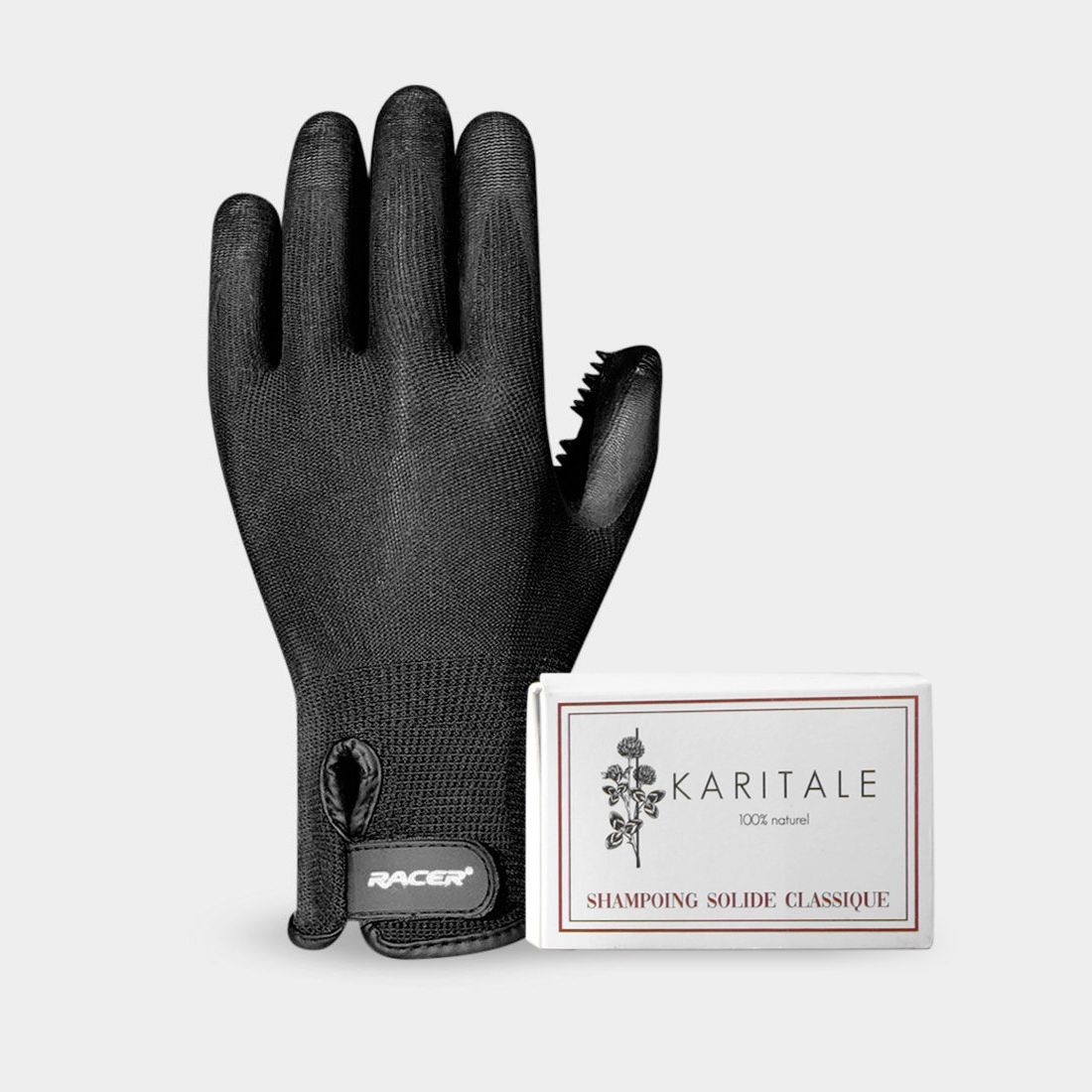 Grooming set: Recreational gloves and...
