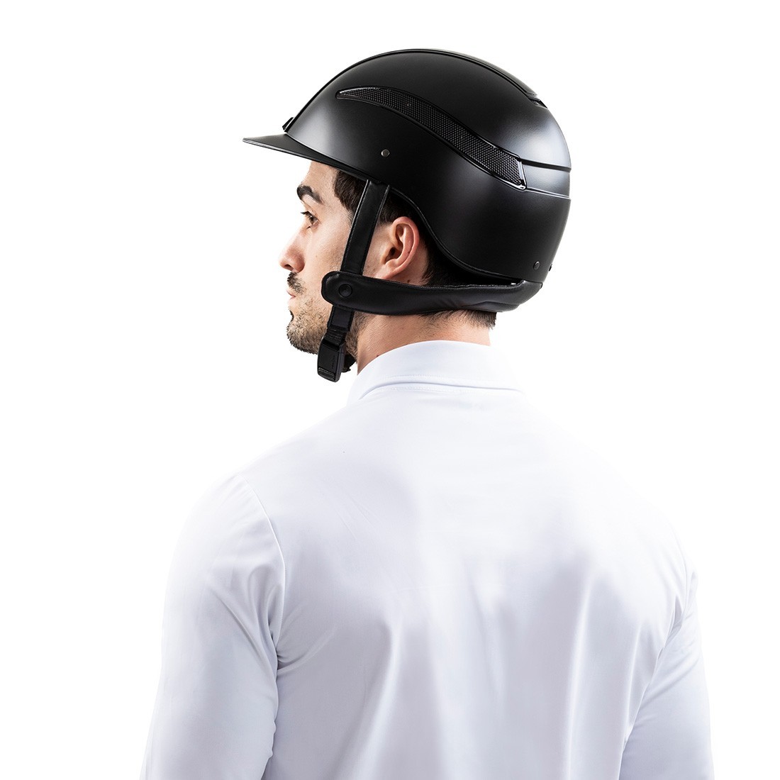 CASCO DEPORTIVO RACER 1927 - ABSTRACTION - Casco de equitación con visera corta
