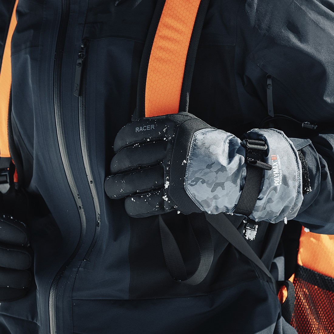 Basalt 5 - Gants ski homme modernes Polymax | RACER 1927
