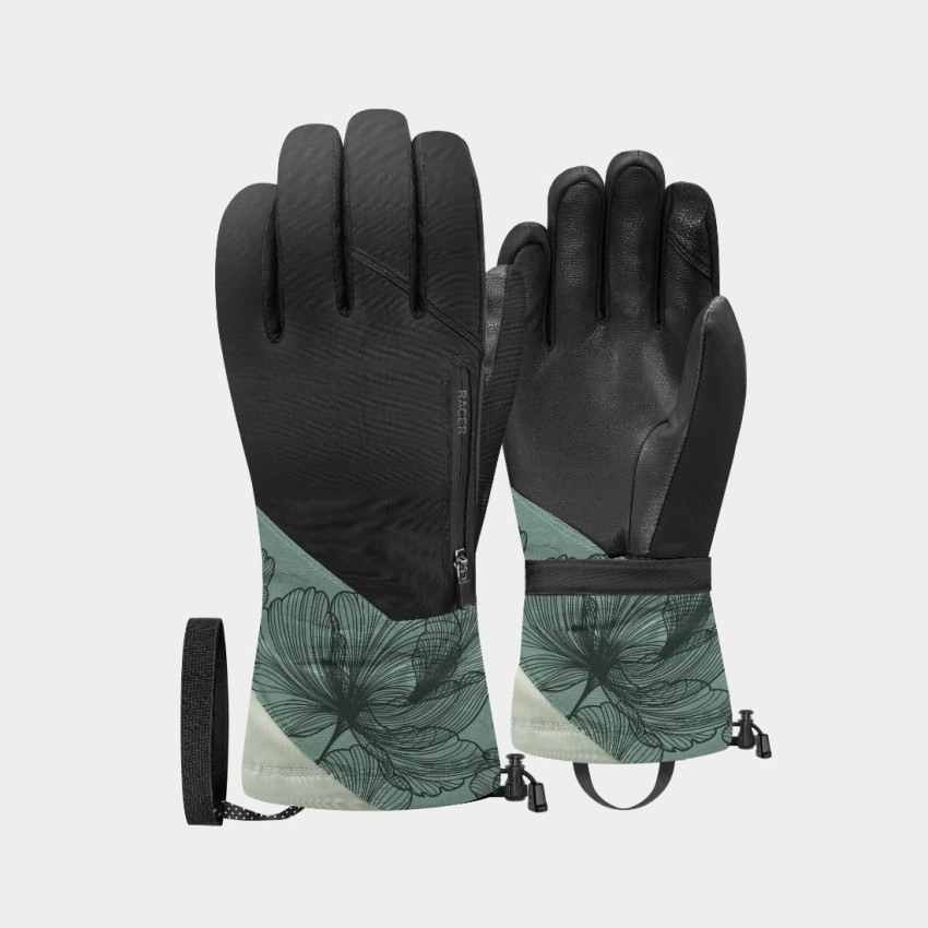 Gdinasty - Gants ski motif léopard chauds femme | RACER 1927