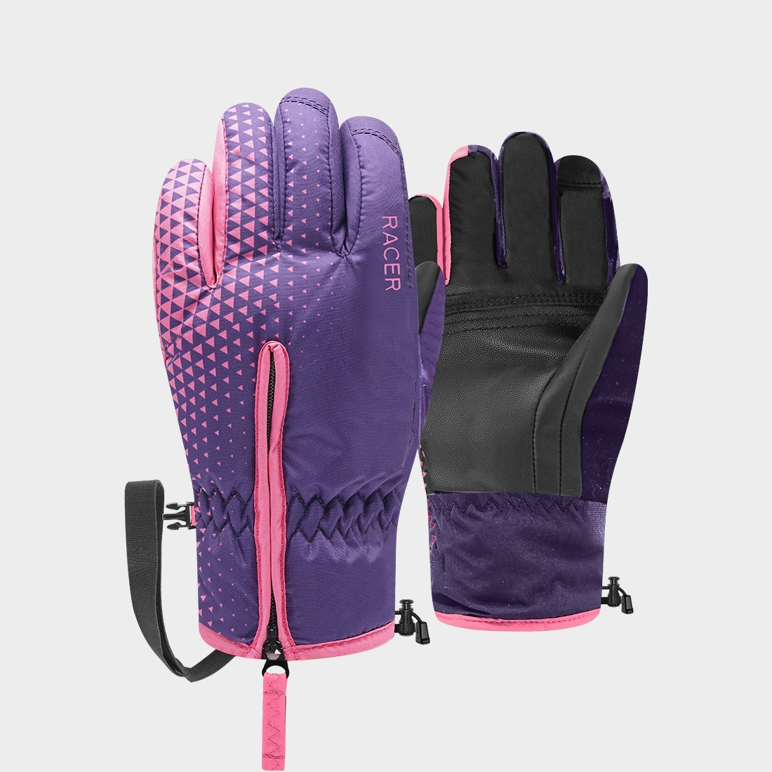 G winter 4 - Gants ski enfant zip facile et chauds | RACER 1927